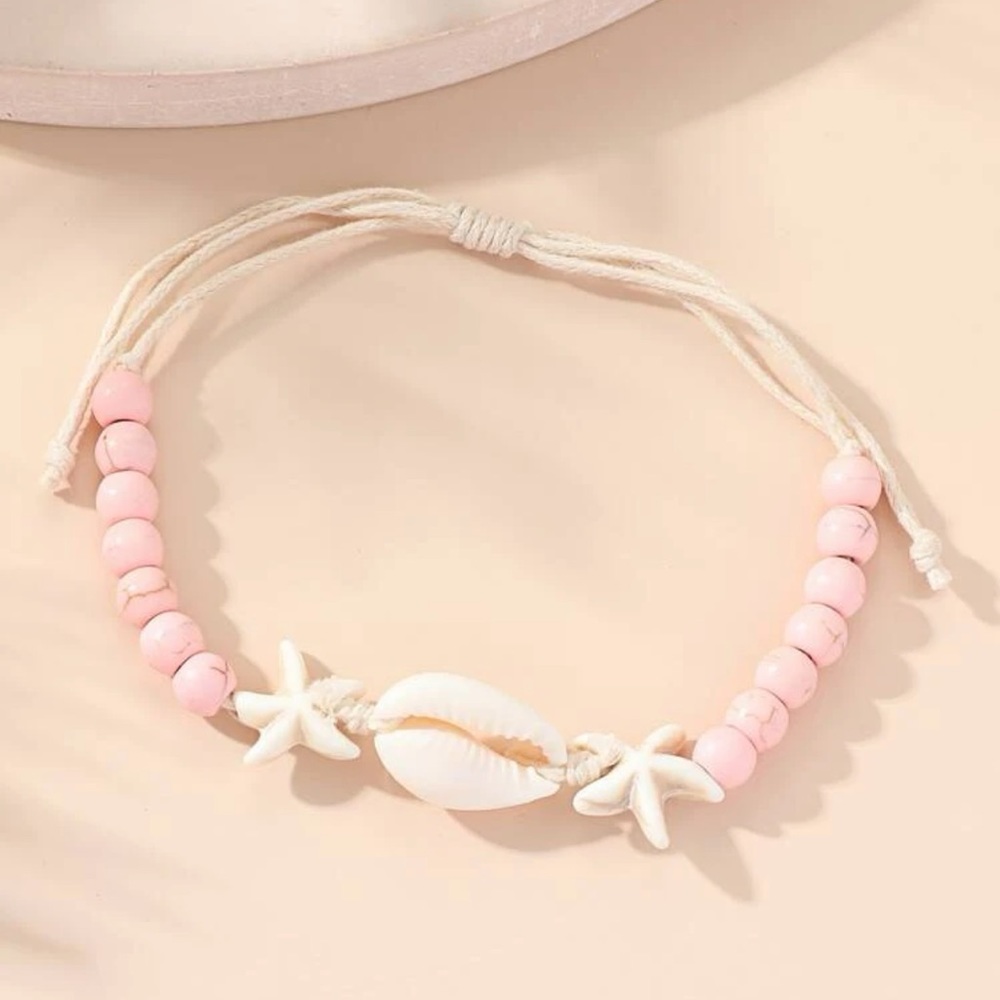 Starfish and shell bracelet